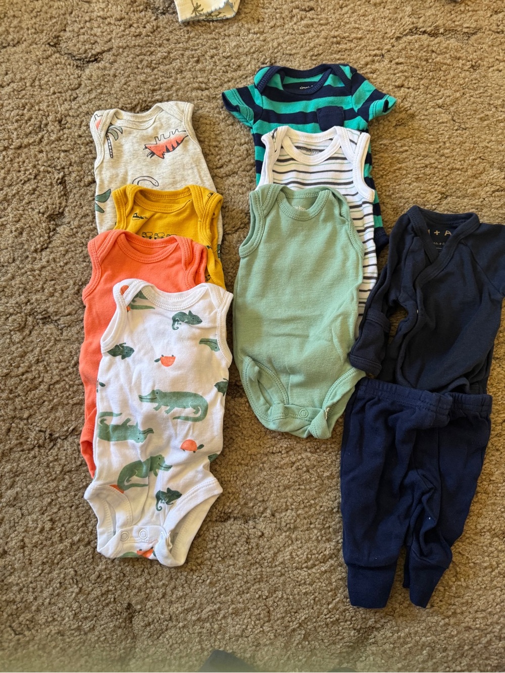 Premie One-Piece Bodysuits -set of 8